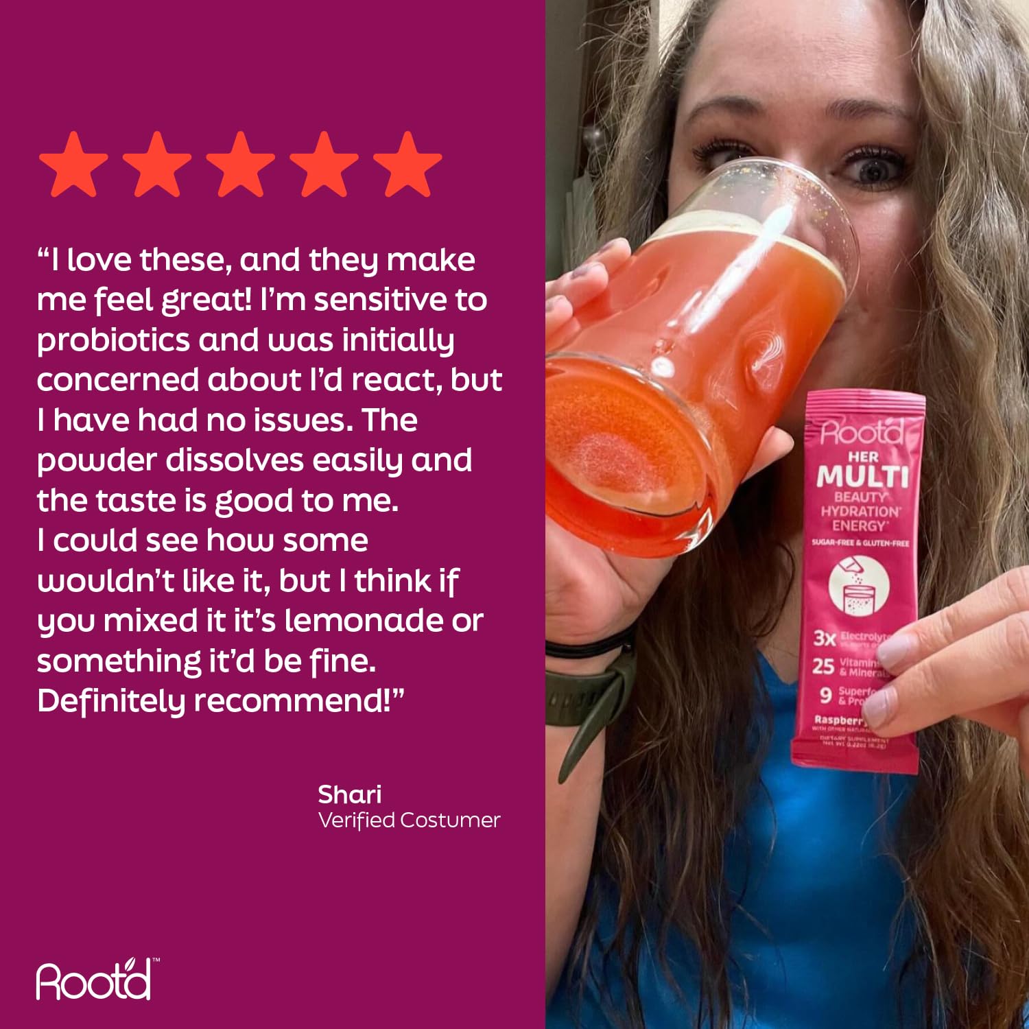 Root'd packaging box highlights eco-friendly mission and planet-friendly pledge.