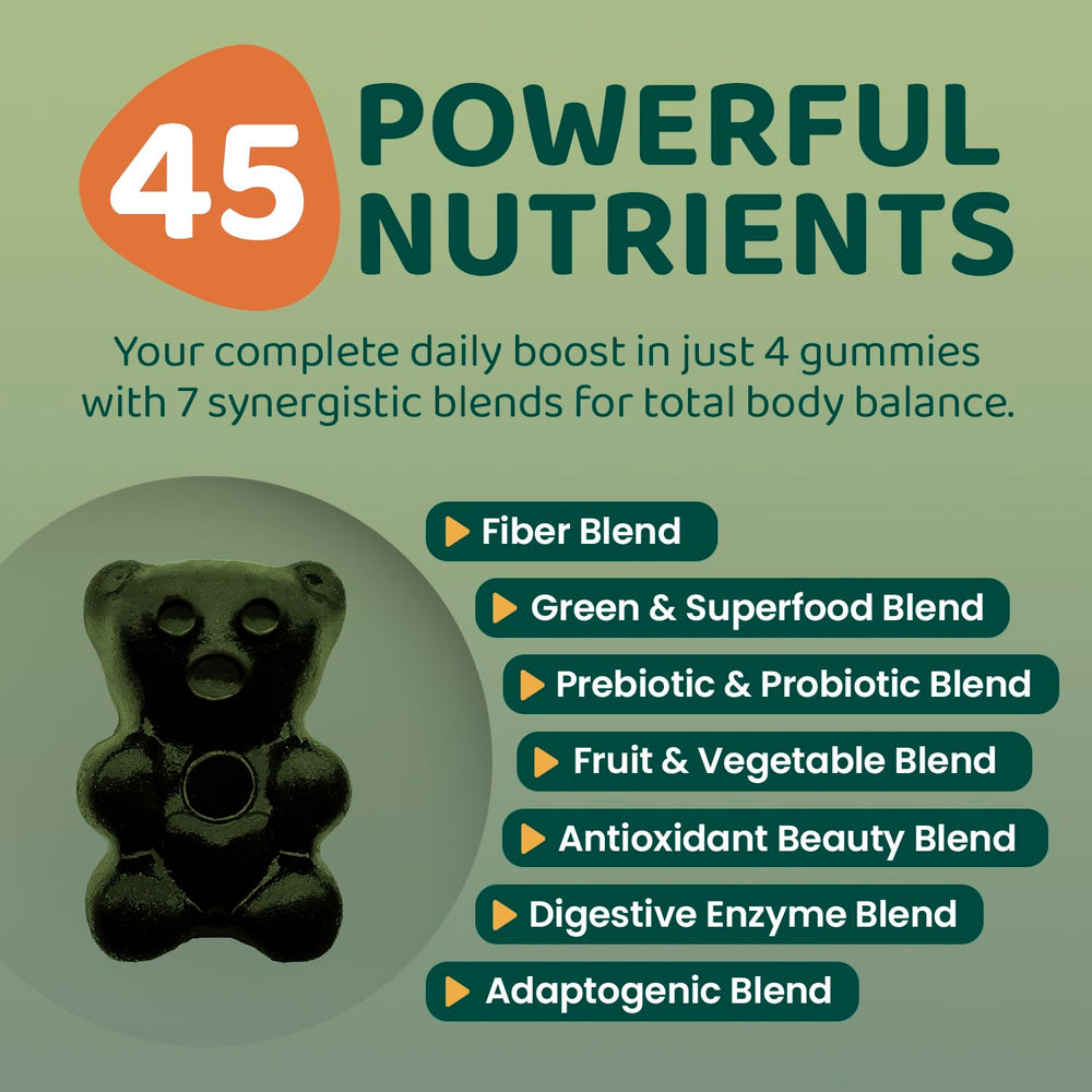 ROOTI gummies enzyme blend label close-up showing digestive support.