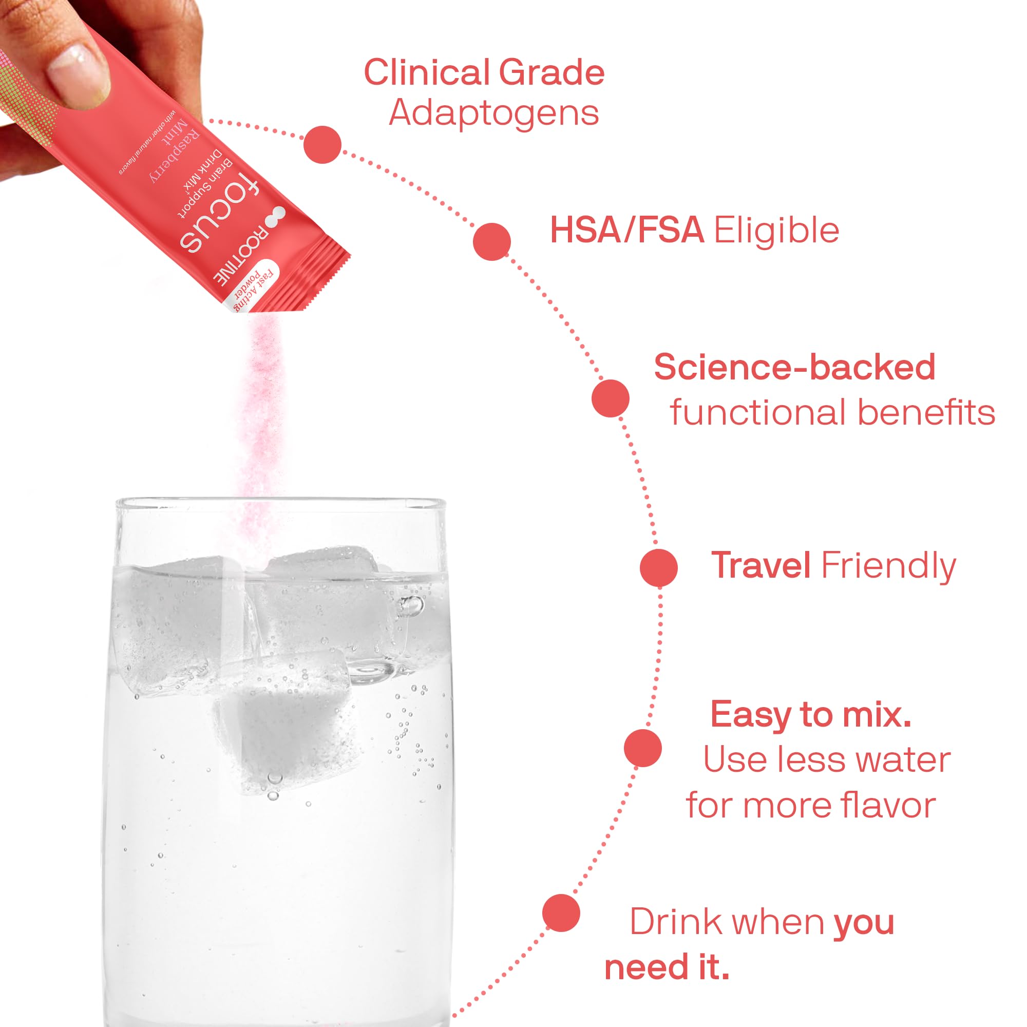 Close-up of Rootine Focus ingredients CDP-Choline and Uridine for brain support