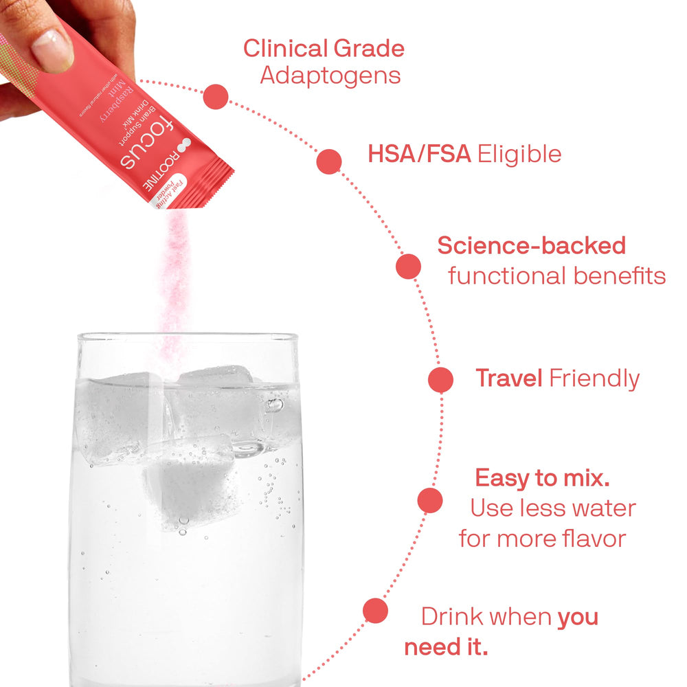 Close-up of Rootine Focus ingredients CDP-Choline and Uridine for brain support