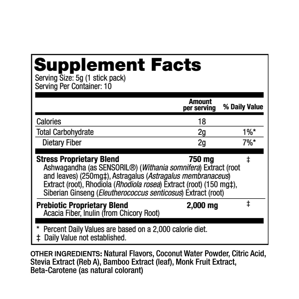 Rootine Stress Support relaxation scene suggesting peaceful evening calm