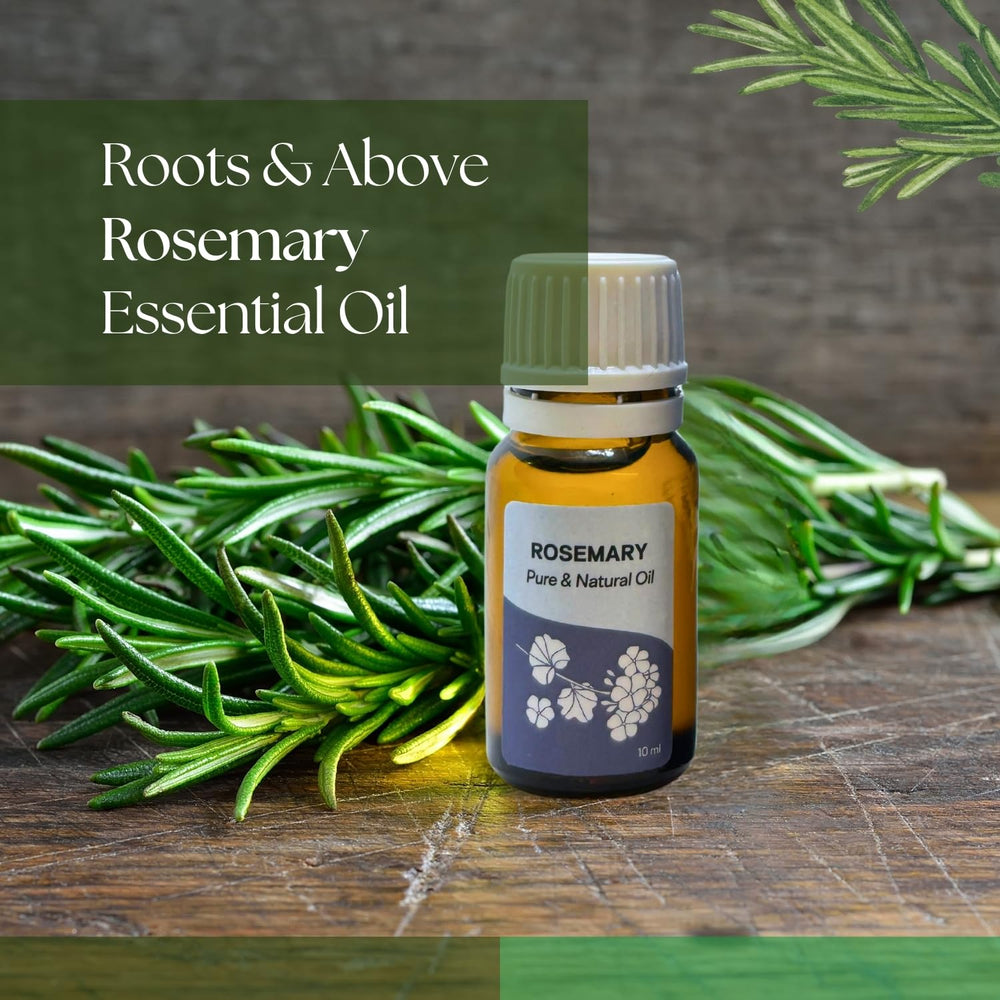 Roots & Above rosemary essential oil used in soap making for natural scent