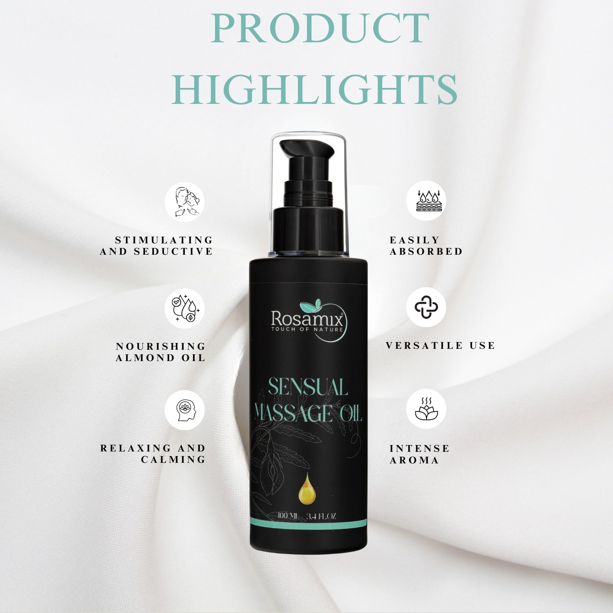 Rosamix packaging close-up emphasizes natural, cold-pressed purity.