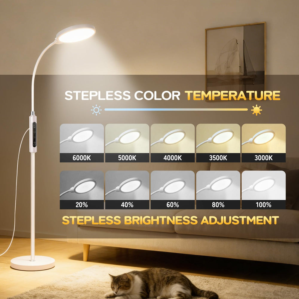 Rosegurt lamp with seven color temperatures for customizable ambiance.
