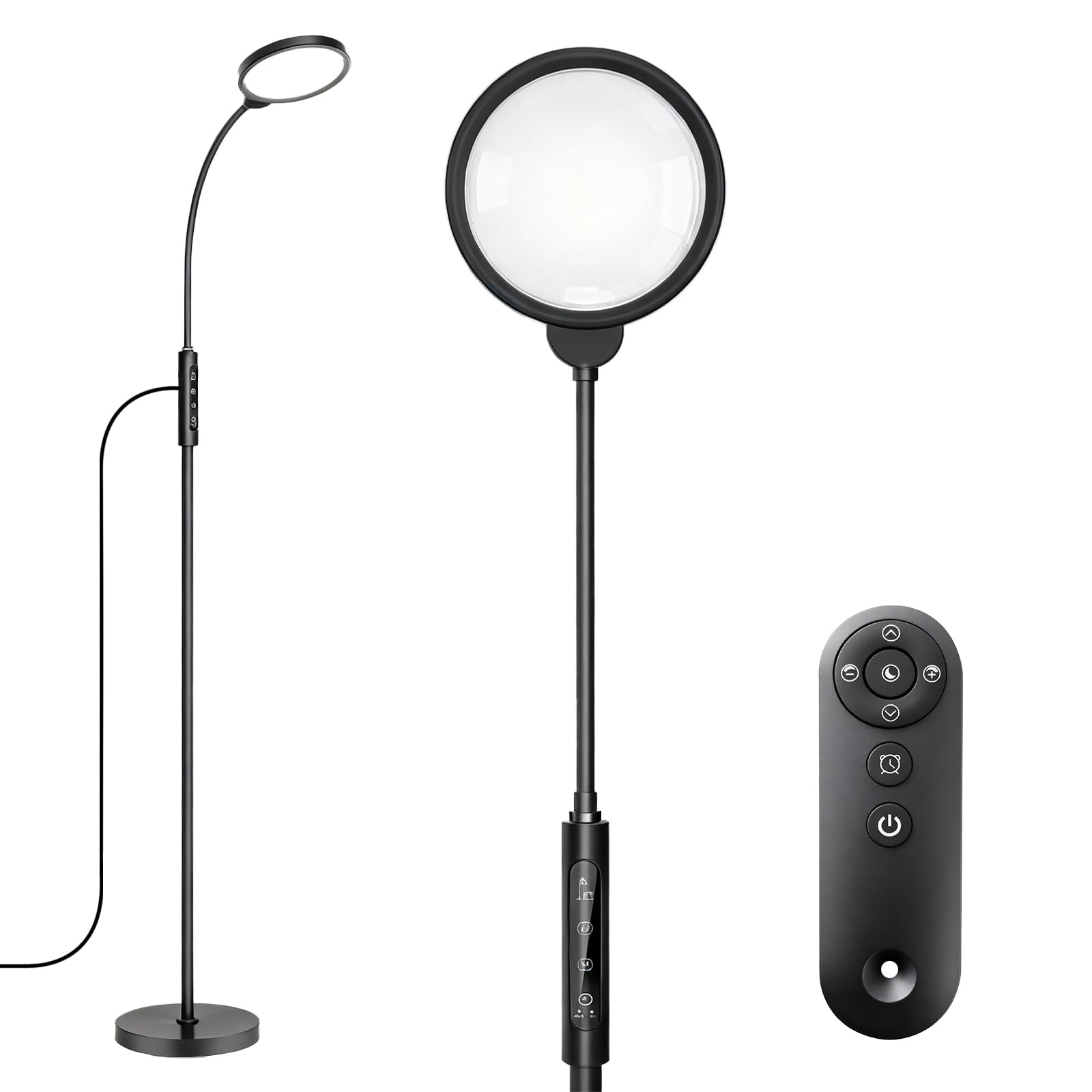 Rosegurt Light Therapy Lamp emits full-spectrum LED light for bright, daylight-like illumination