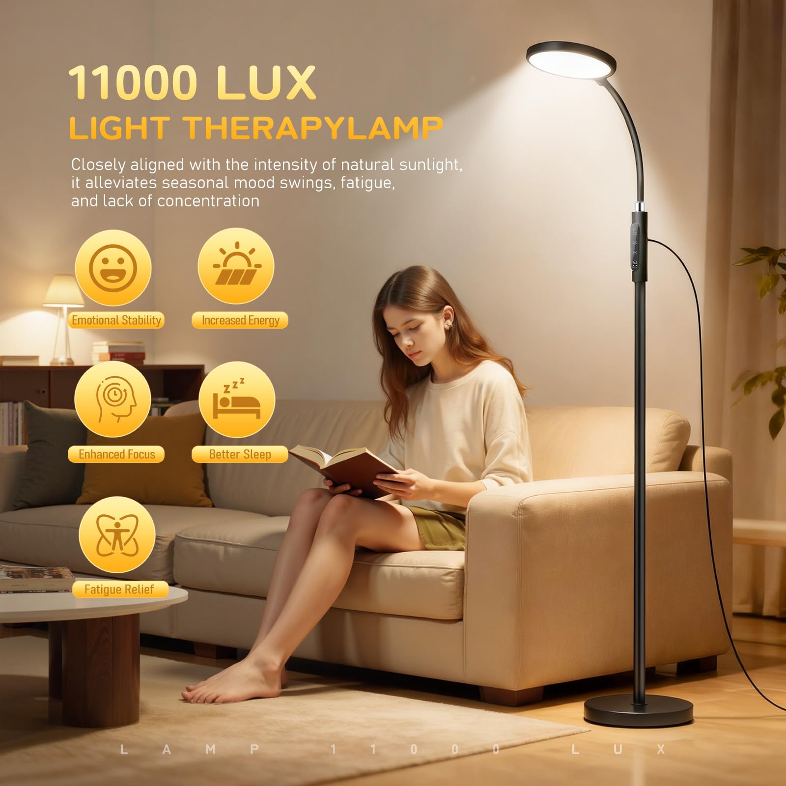 Rosegurt lamp remote control for easy scheduling during work sessions