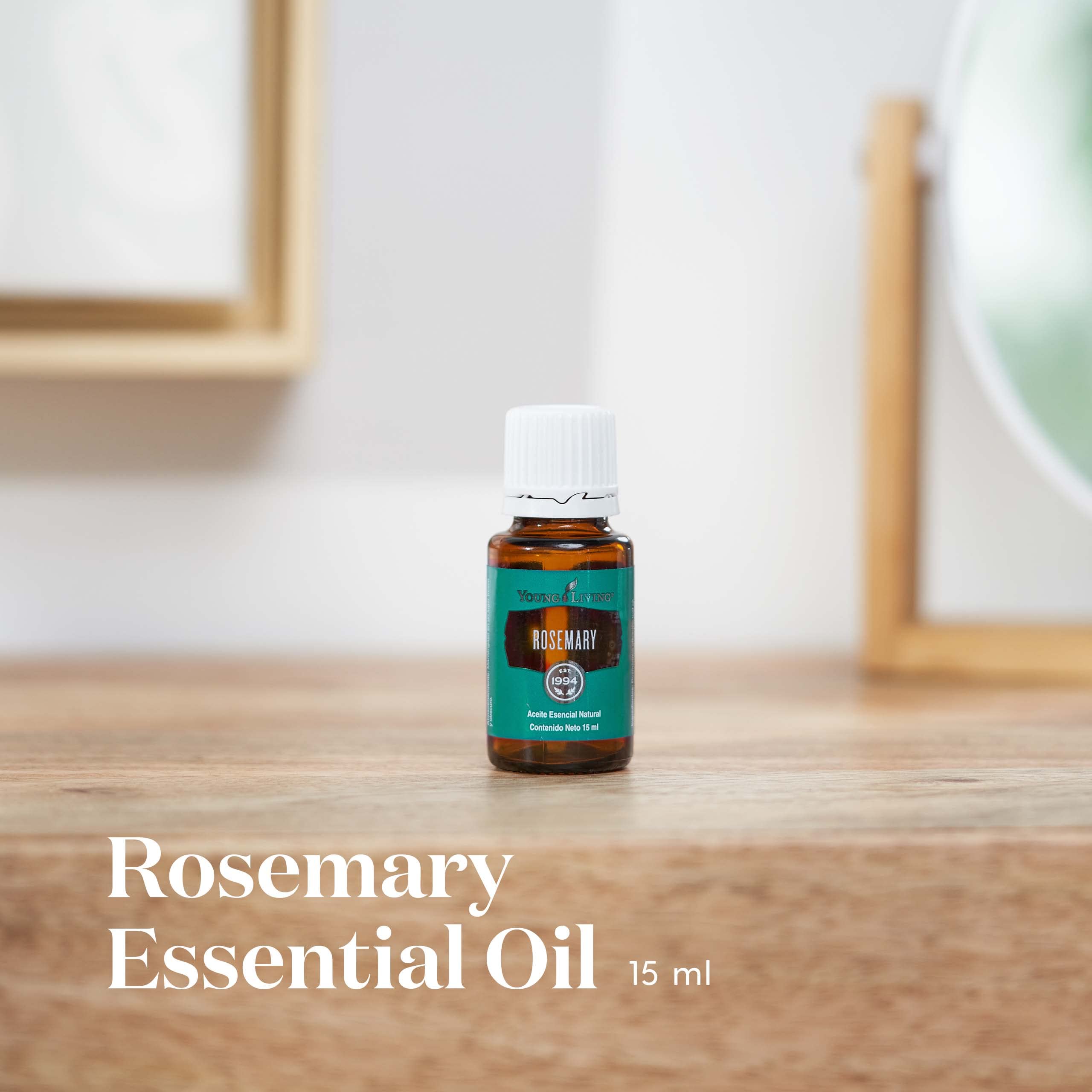 Rosemary oil diffuser aroma by Young Living for a bright, focused atmosphere.