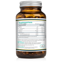 Rosita softgels bottle close-up showcasing natural source oil and no synthetic vitamins.