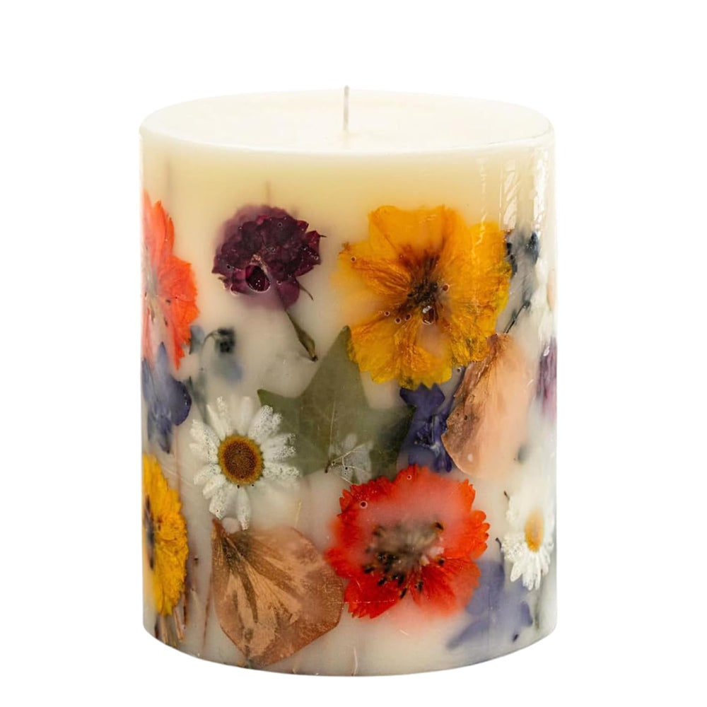 Rosy Rings Essence of Autumn candle burn closeup showing long lasting fragrance