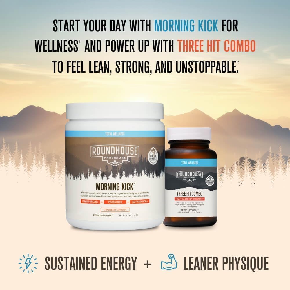 ROUNDHOUSE PROVISION Morning Kick value-pack image reinforces convenient daily routine