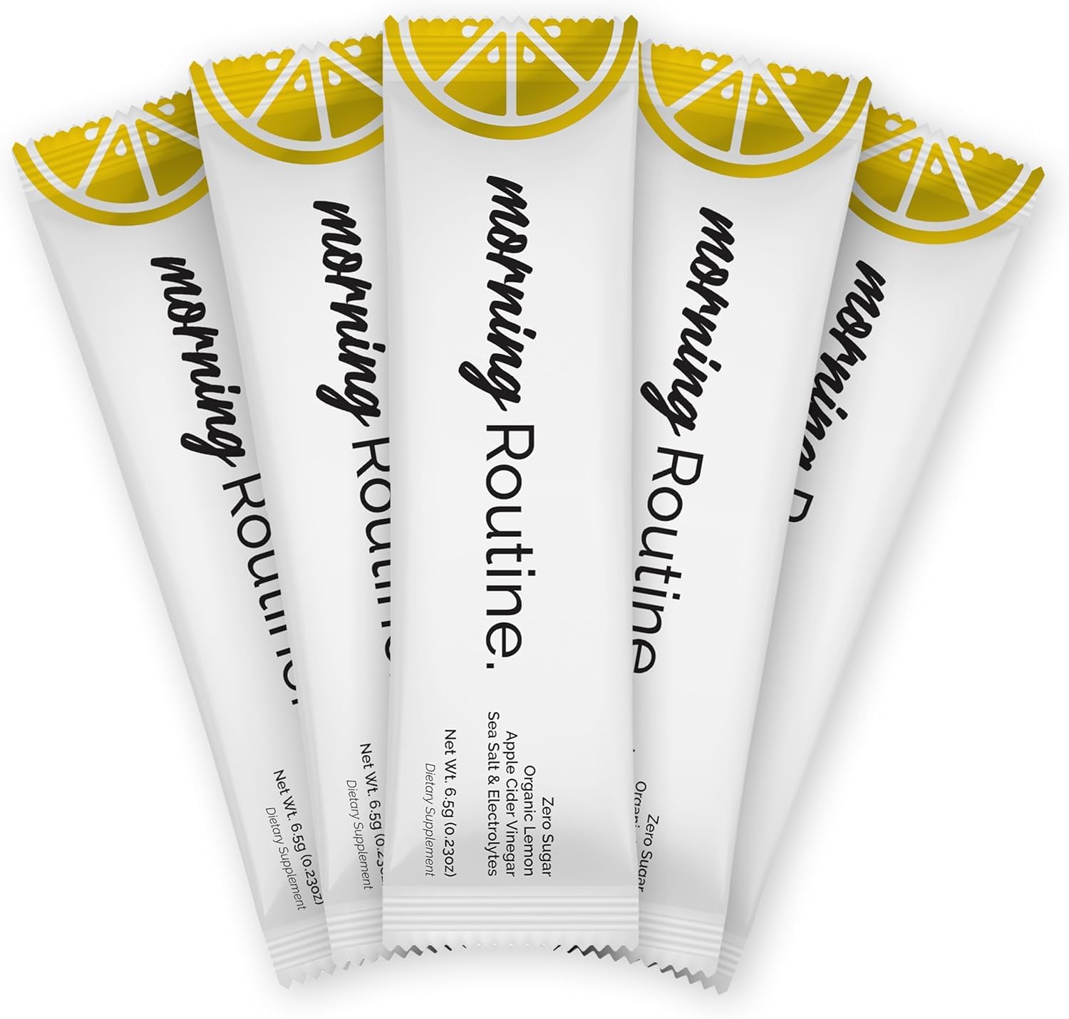 ROUTINE Morning Daily Hydration packet unopened, a convenient sugar-free electrolyte option.