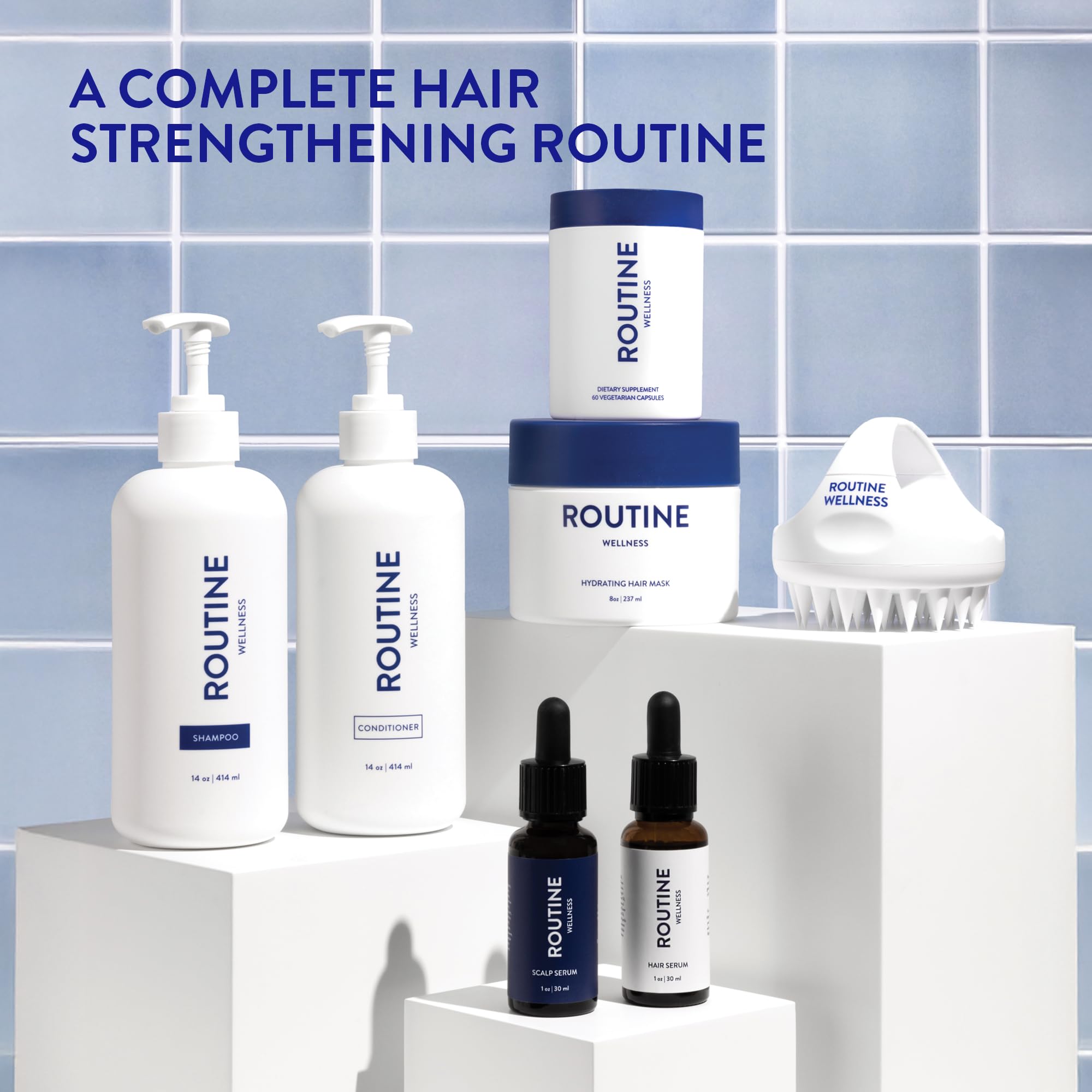 Finished hair look showcasing healthier appearance with Routine Wellness system