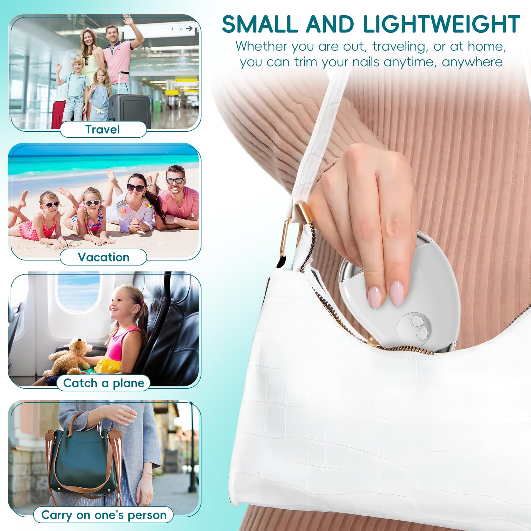 ROVLET travel-ready nail clippers for quick on-the-go nail care