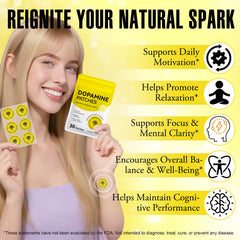 ROWKDRKB Dopamine Patches close-up shows textured patch and skin-friendly adhesive.