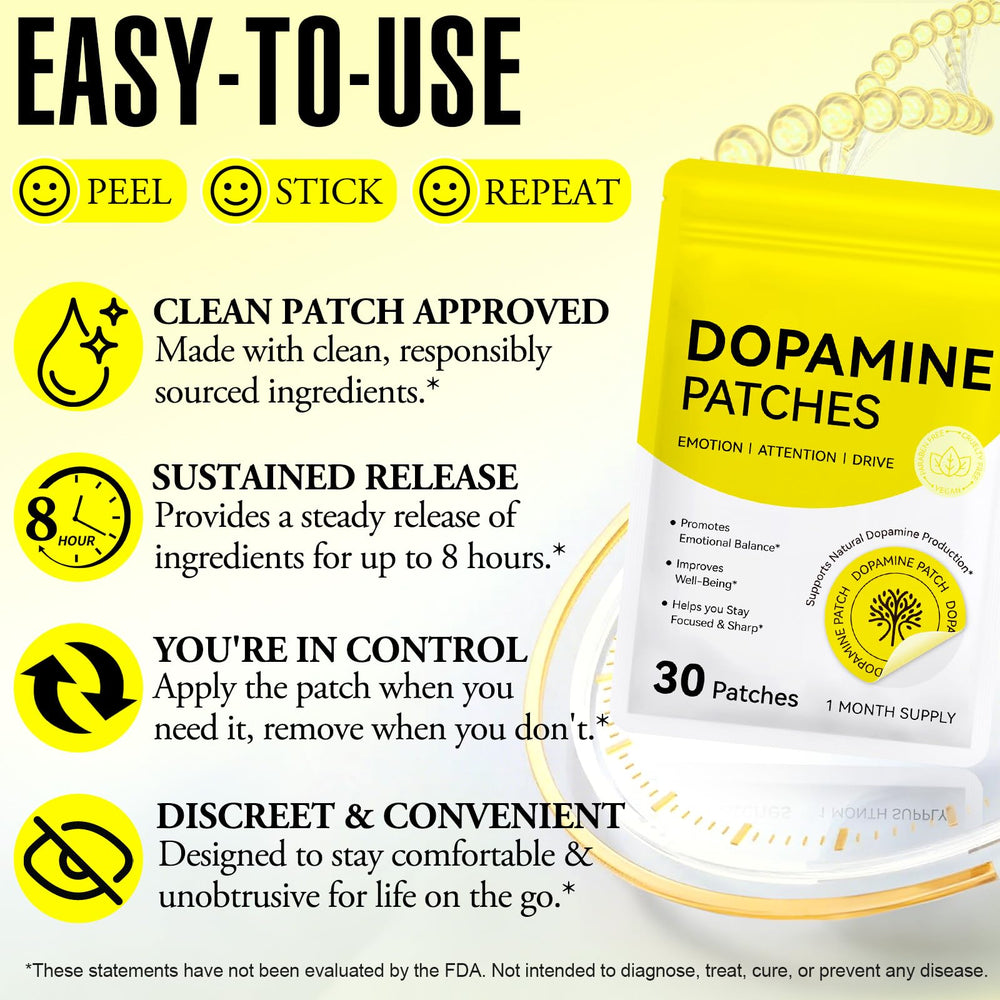 ROWKDRKB Dopamine Patches worn during activity with water-resistant adhesive.