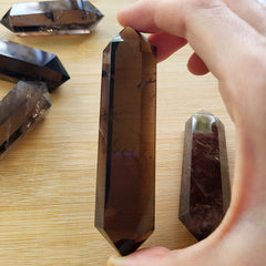 Roxxy Crystals smoky quartz root chakra activation aids grounding.