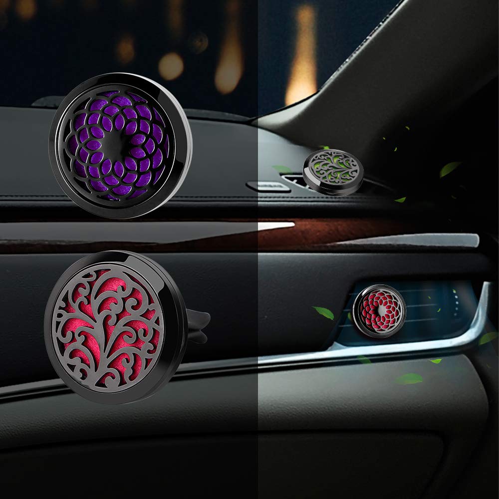 RoyAroma diffuser clips on desk or car vent for portable fragrance