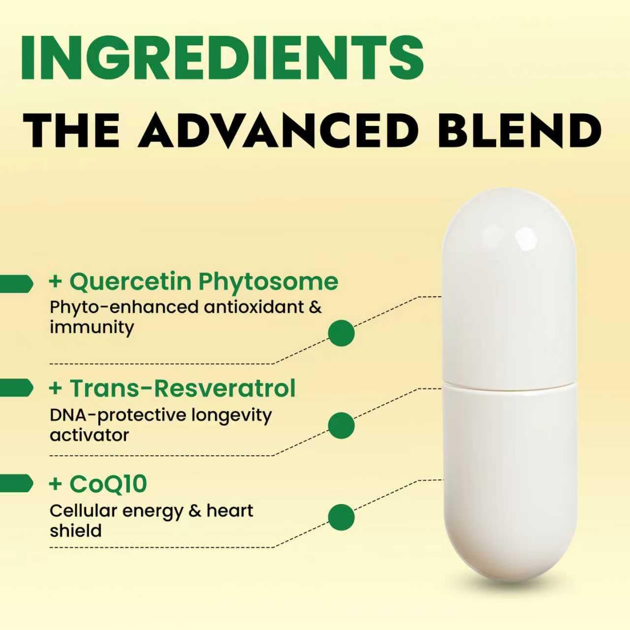 RRTFV NAD+ capsules-closeup highlights capsules for easy daily supplementation and stamina.