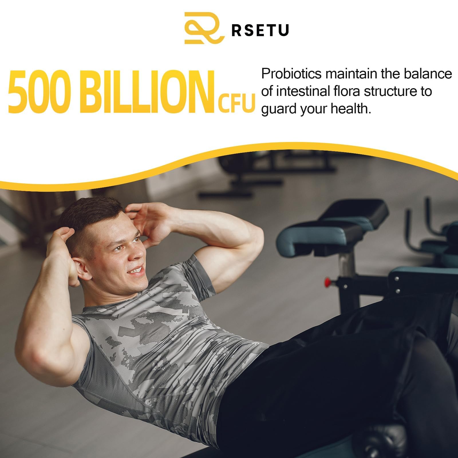 RSETU bottle with label close-up communicates brand and ingredients.
