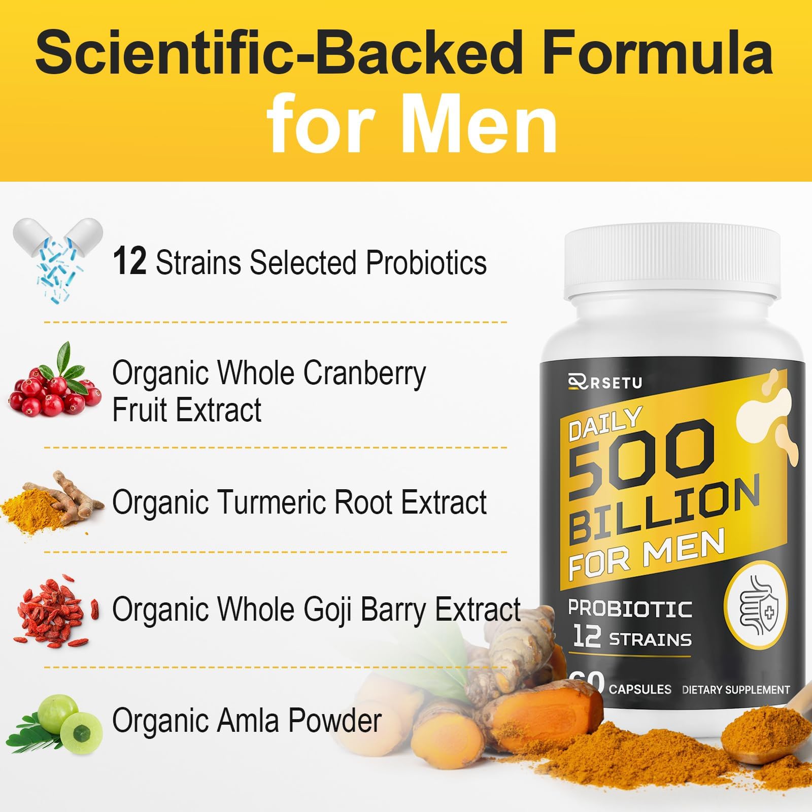 RSETU delayed-release capsules help deliver probiotics to the gut.