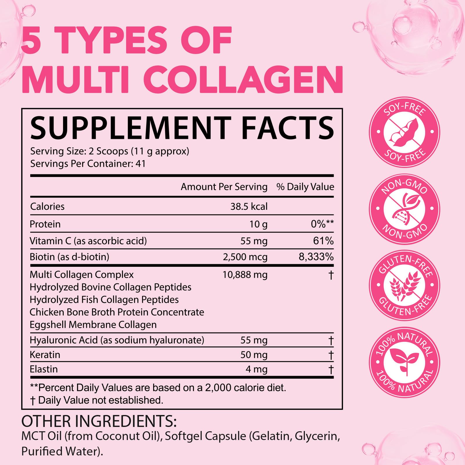 RSGRT gluten-free non-GMO dairy-free label highlighting dietary compatibility.