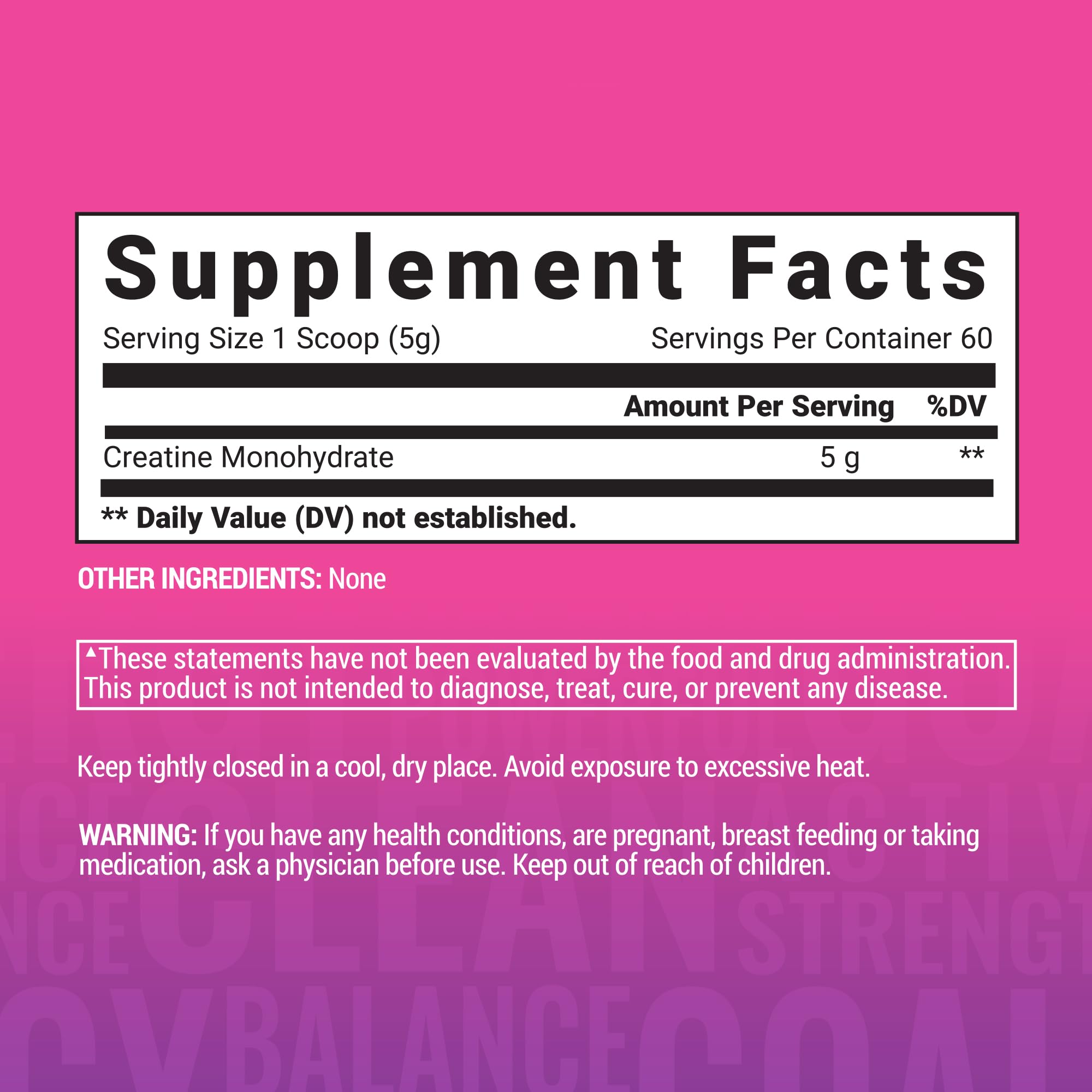 Plain packaging emphasizes clean ingredients and third-party tested quality.