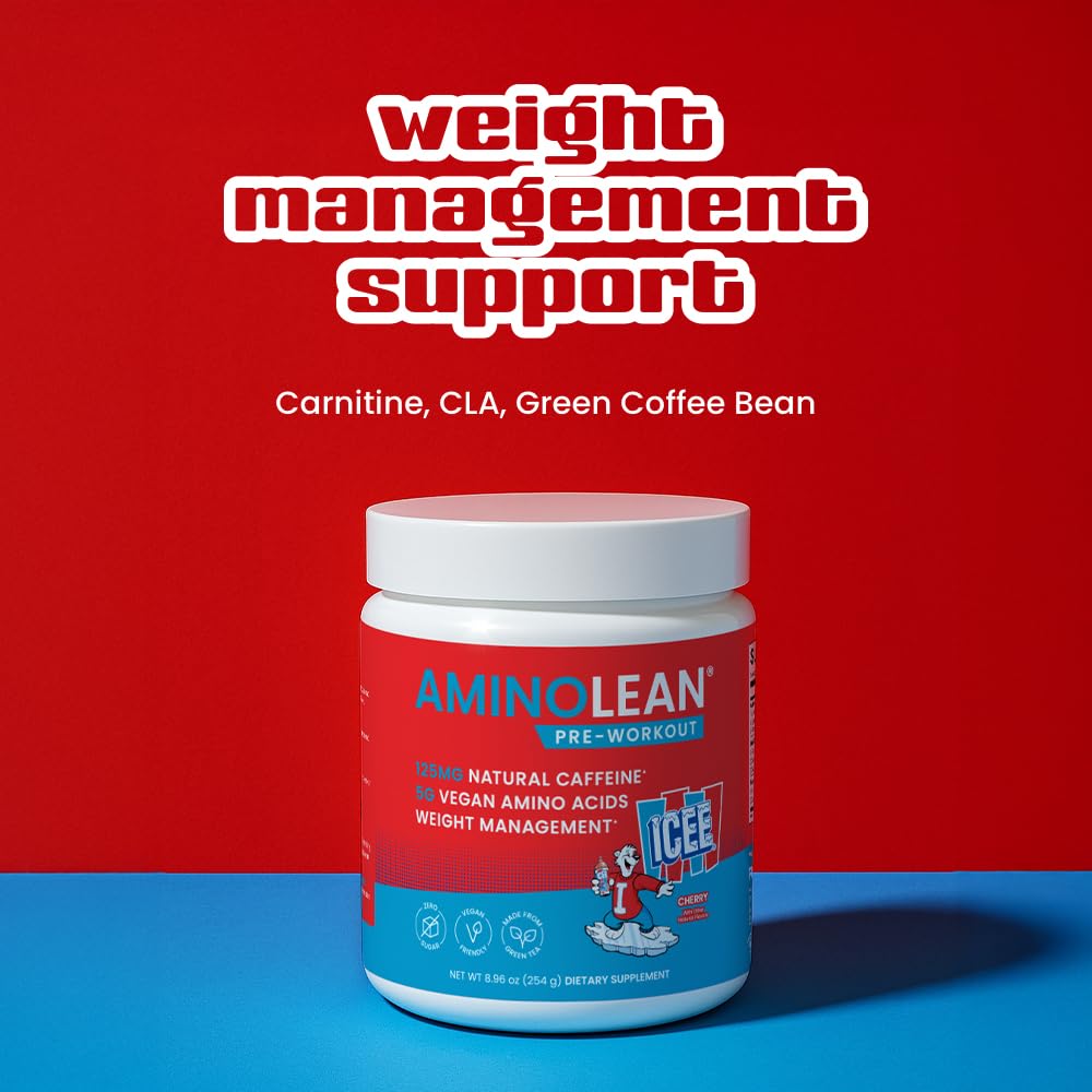 AminoLean Icee Cherry ready to energize your workout.