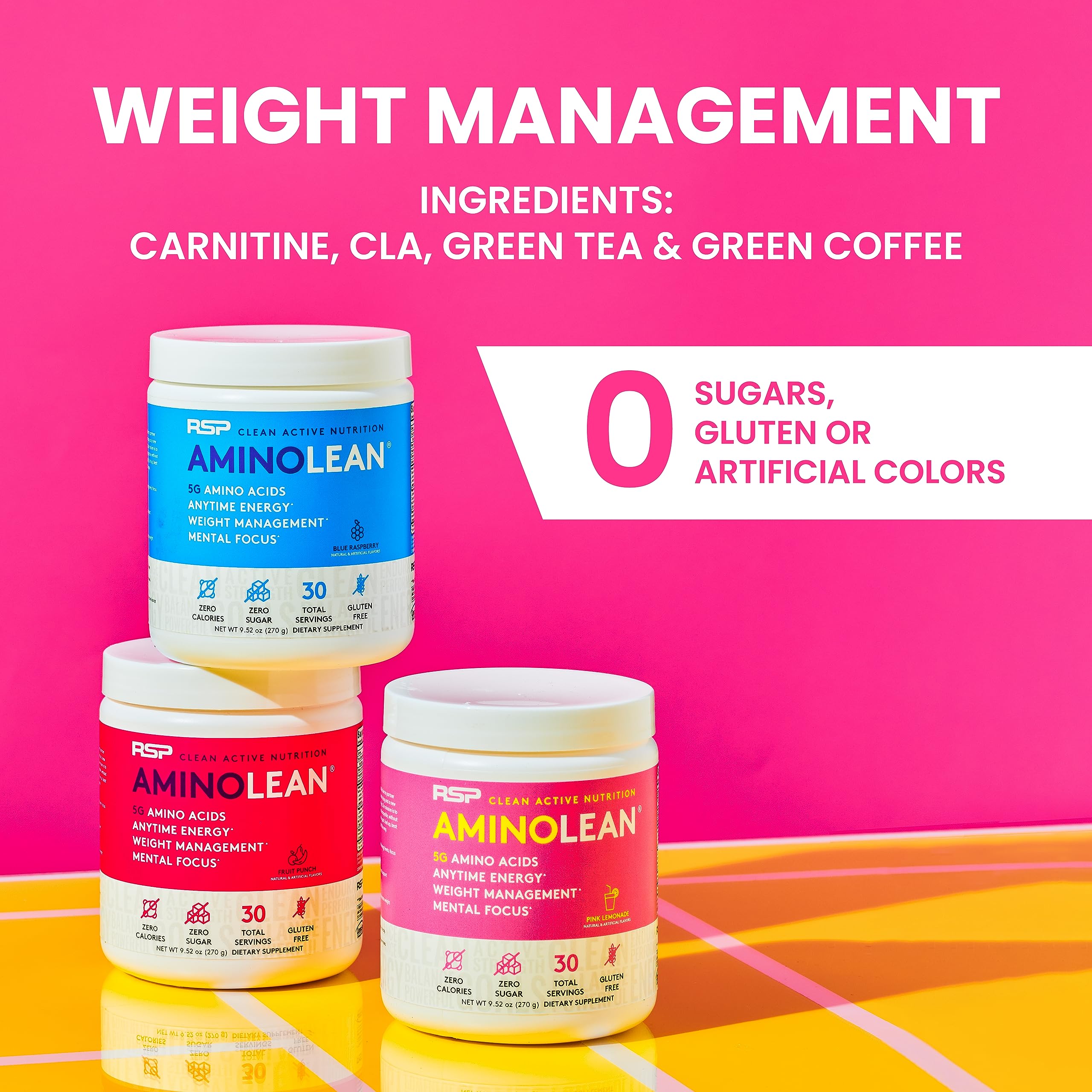 Close-up of the AminoLean label highlighting vegan and gluten-free benefits