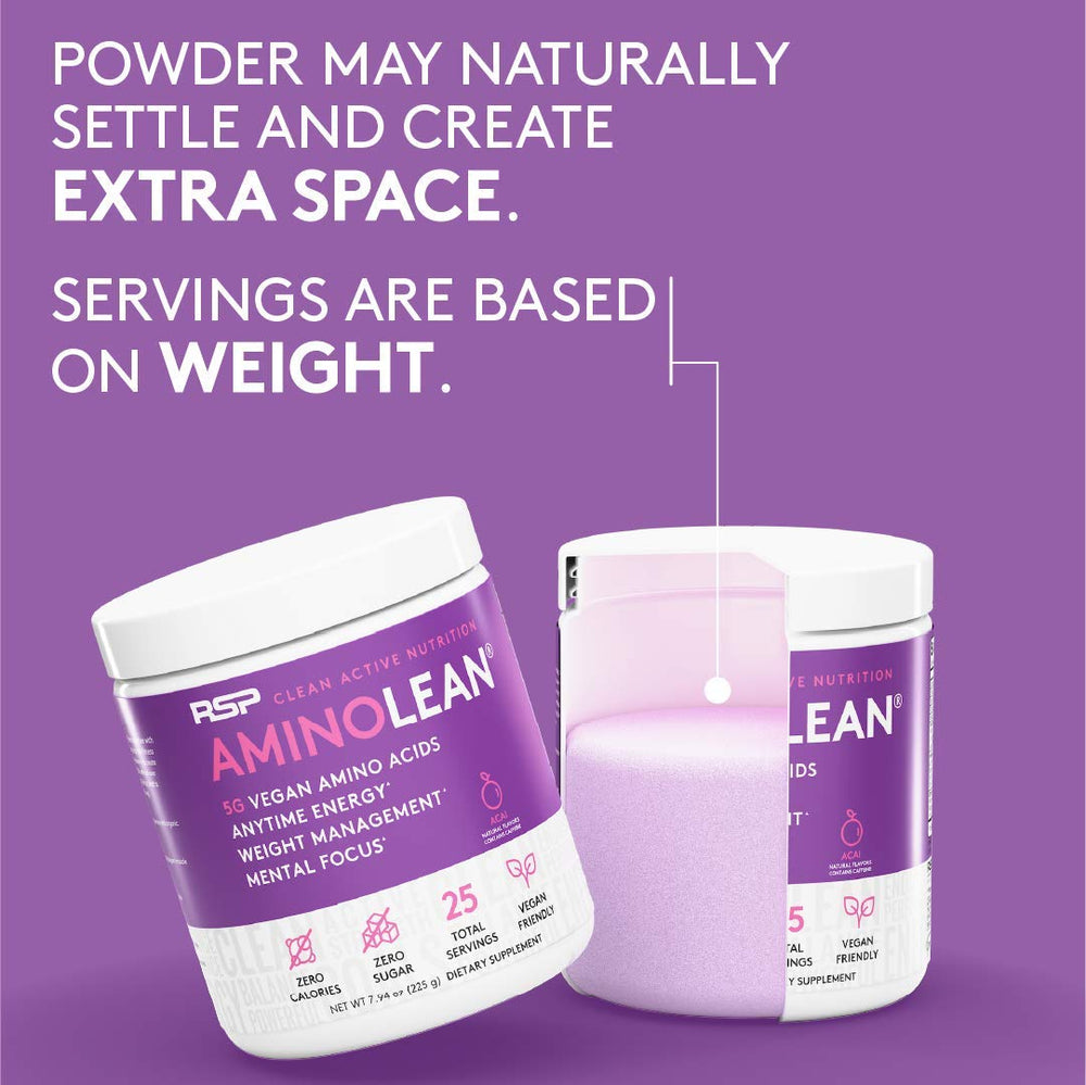 Unopened AminoLean tub on a shelf signals a trusted pre-workout option.