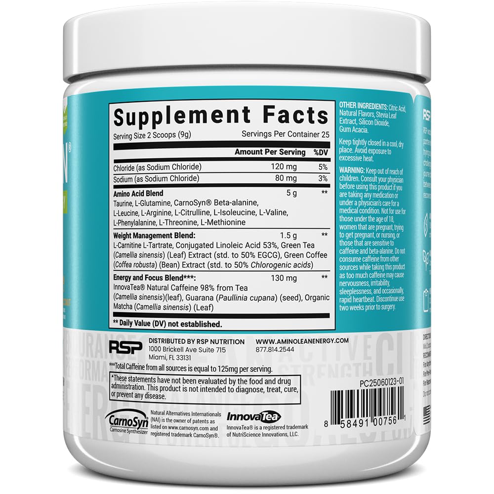 RSP AminoLean vegan BCAAs and EAAs support recovery