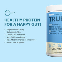 RSP NUTRITION TrueFit label close-up highlighting clean ingredients