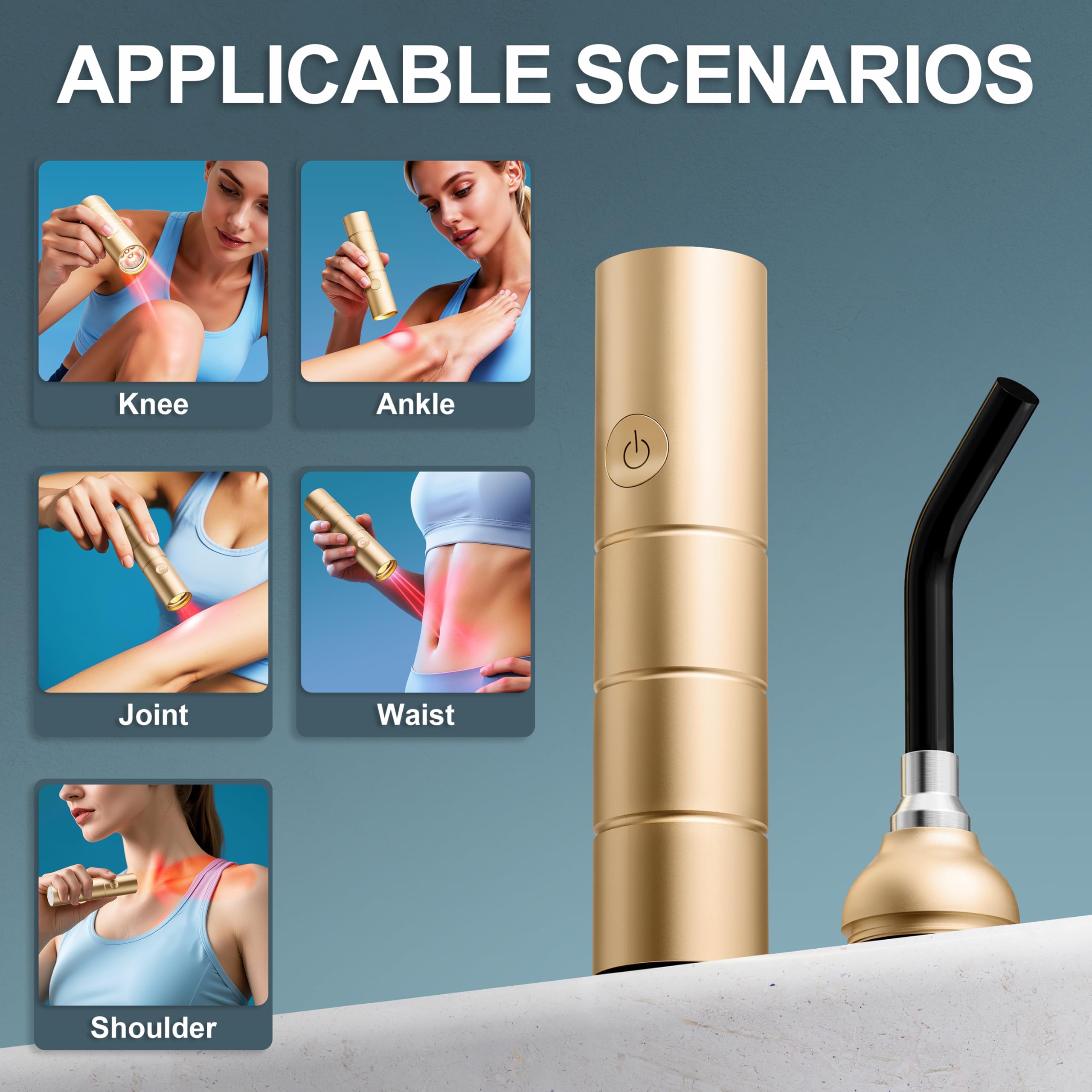 RubraVive Pain Therapy Light 1301 portable design for home, office, or travel.