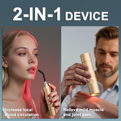 RubraVive Pain Therapy Light 1301 side view highlighting handheld design for easy use.