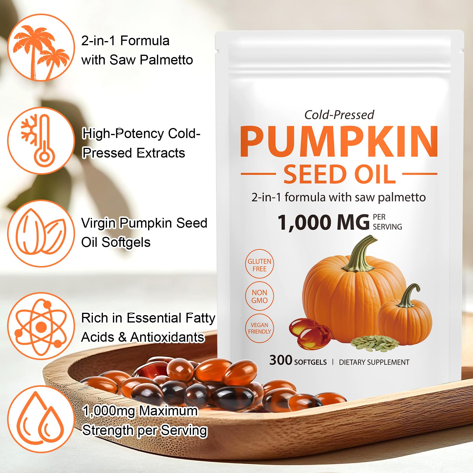 Ruduwu ingredients infographic highlights EFAs and antioxidants in the capsule blend
