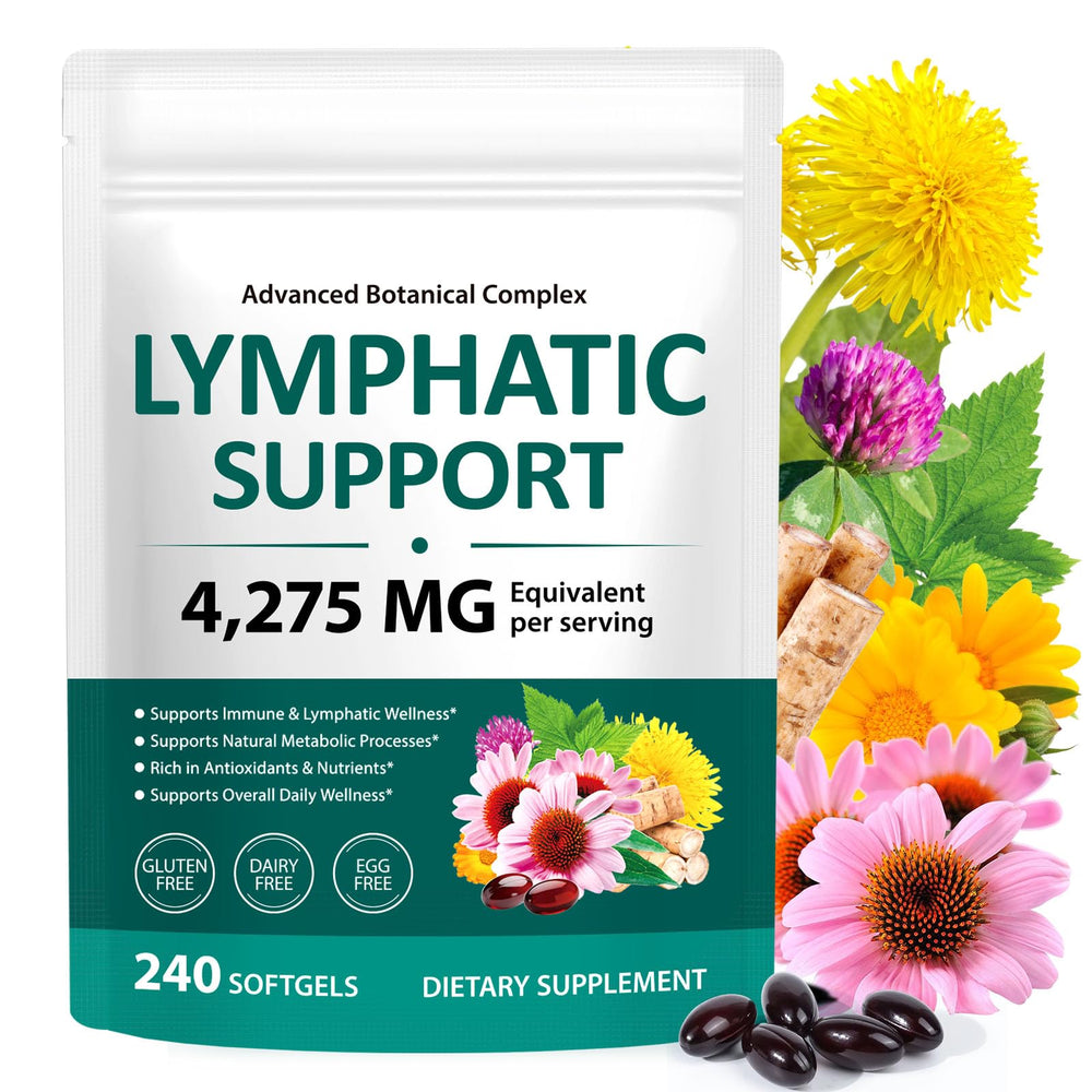Ruduwu lymphatic drainage softgels front view for daily energy support