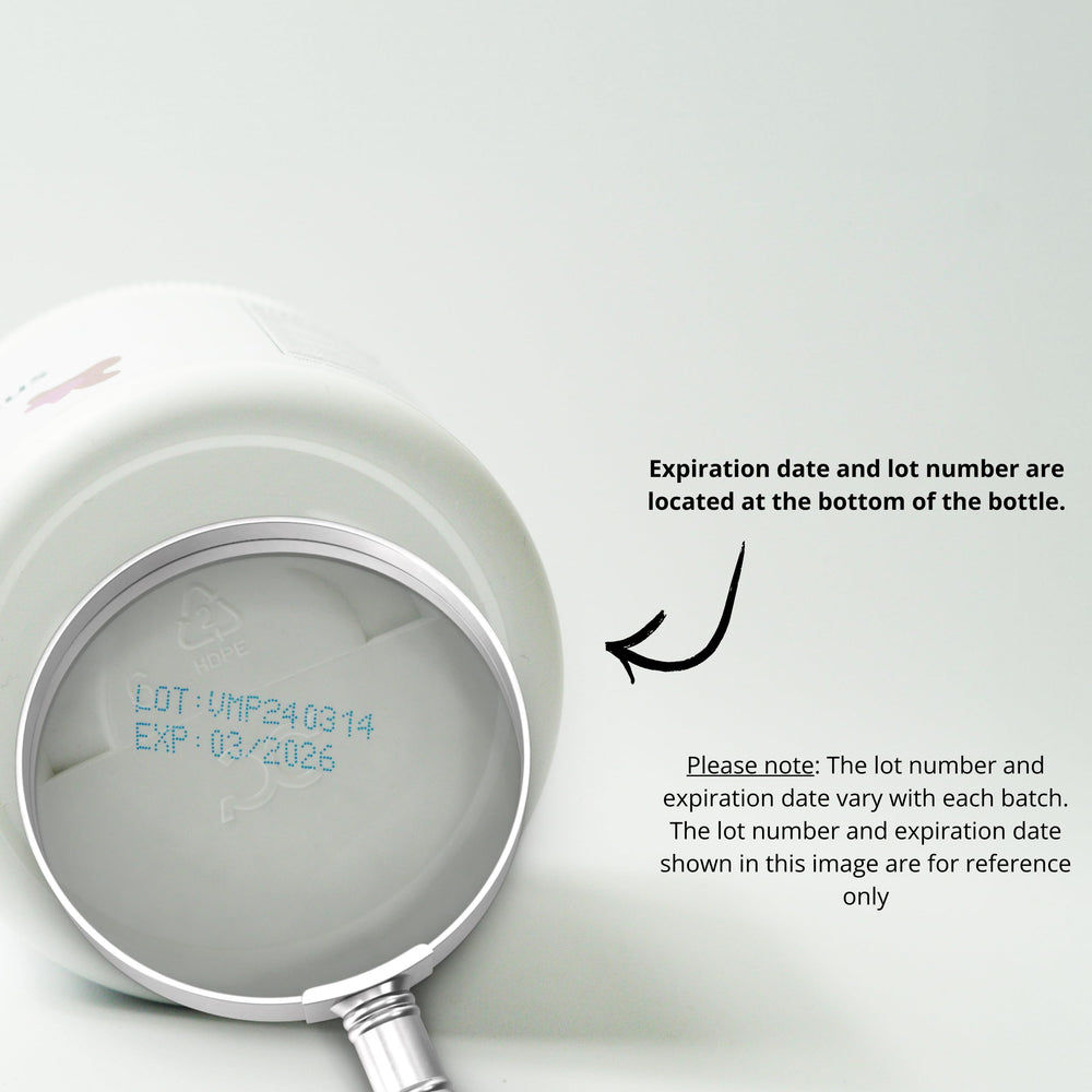 Rütean daily routine capsules shown with glass of water.
