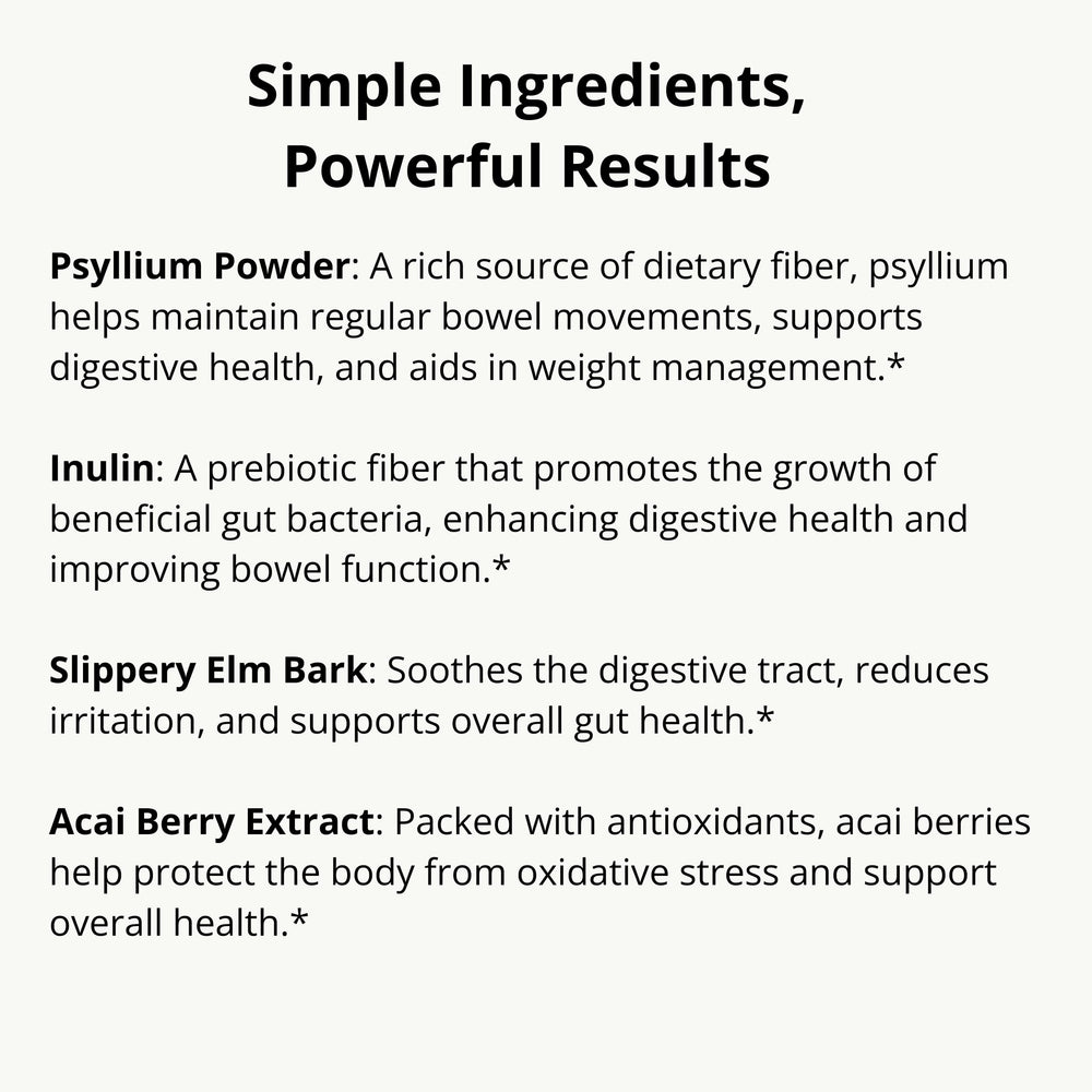 Rütean slippery elm bark capsules for gut lining support.