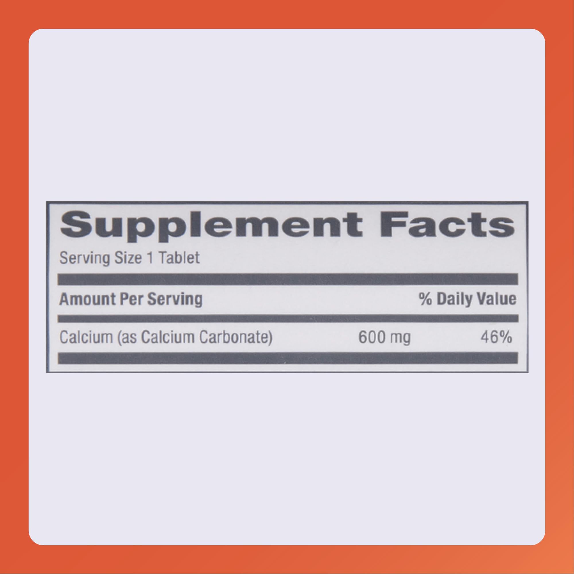 Rugby Laboratories calcium carbonate ingredient highlight emphasizes trusted formulation.