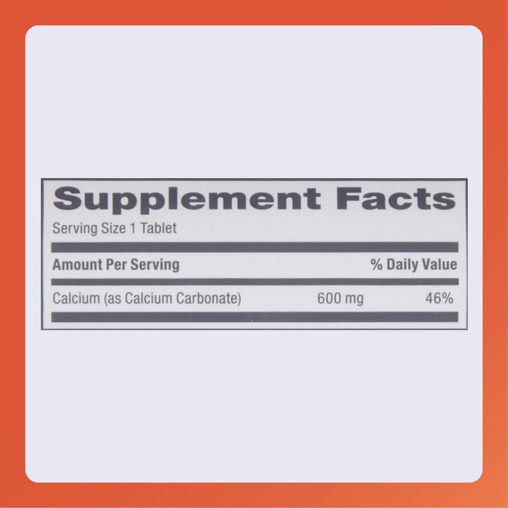 Rugby Laboratories calcium carbonate ingredient highlight emphasizes trusted formulation.