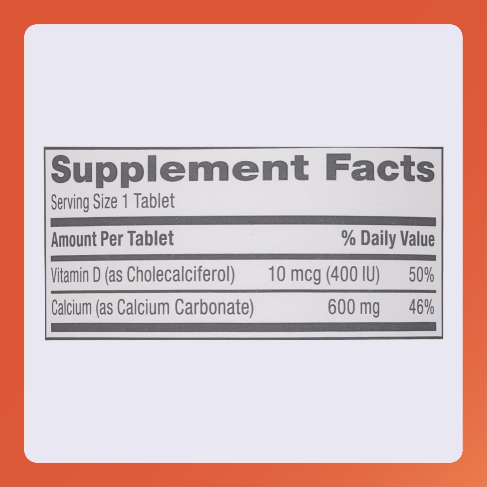 Rugby Laboratories calcium tablets with water for easy daily intake