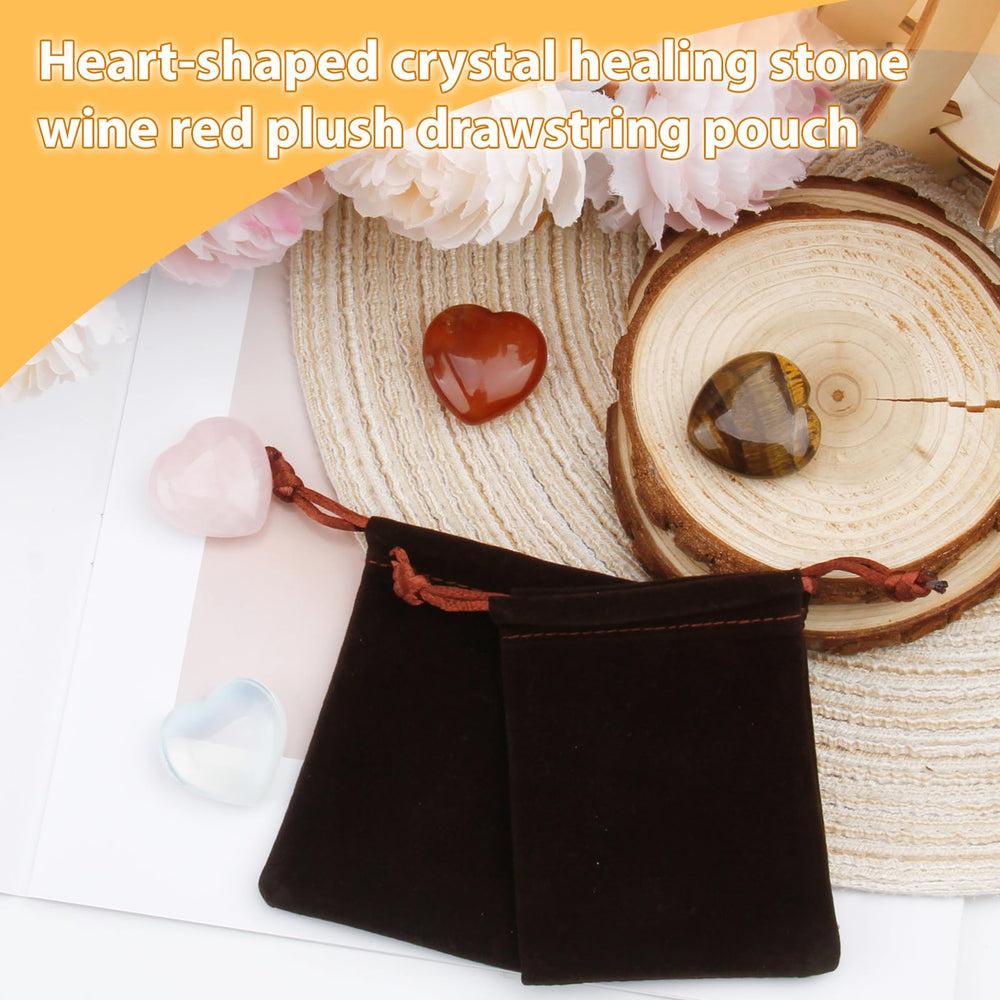 RUIFUU heart crystals during meditation support calm and focus