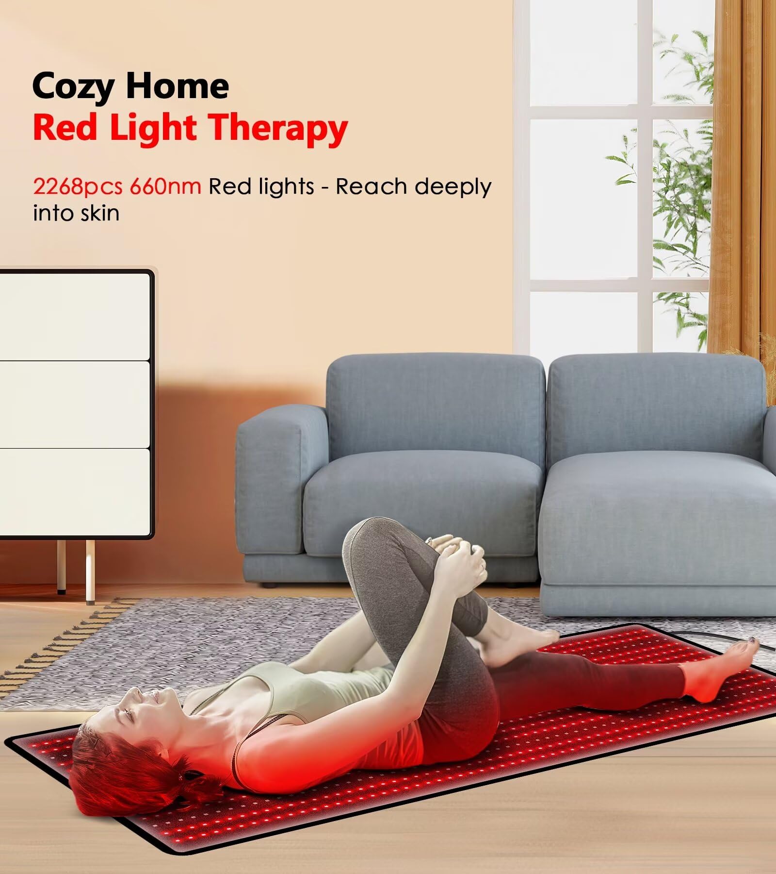 RUISQM 63x22-44-inch layout fully unfolded for full-body coverage
