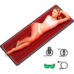 RUISQM red-light therapy mat full-body front view for convenient home use