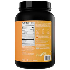 Rule 1 Clear Whey Isolate peach mango pour captures a refreshing post-workout beverage.