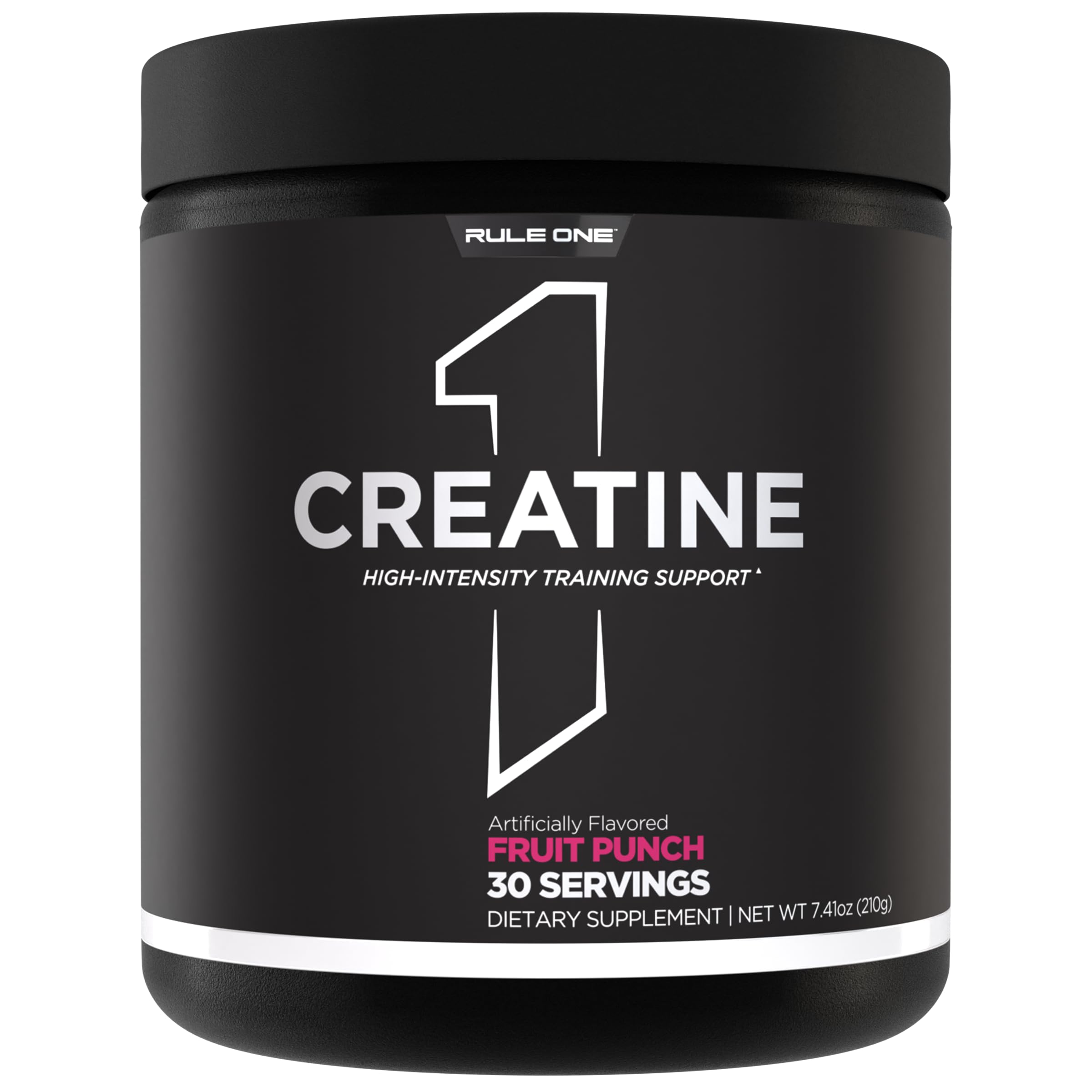 Rule 1 Creatine Powder scoop-dispense for easy daily measurement before workouts.
