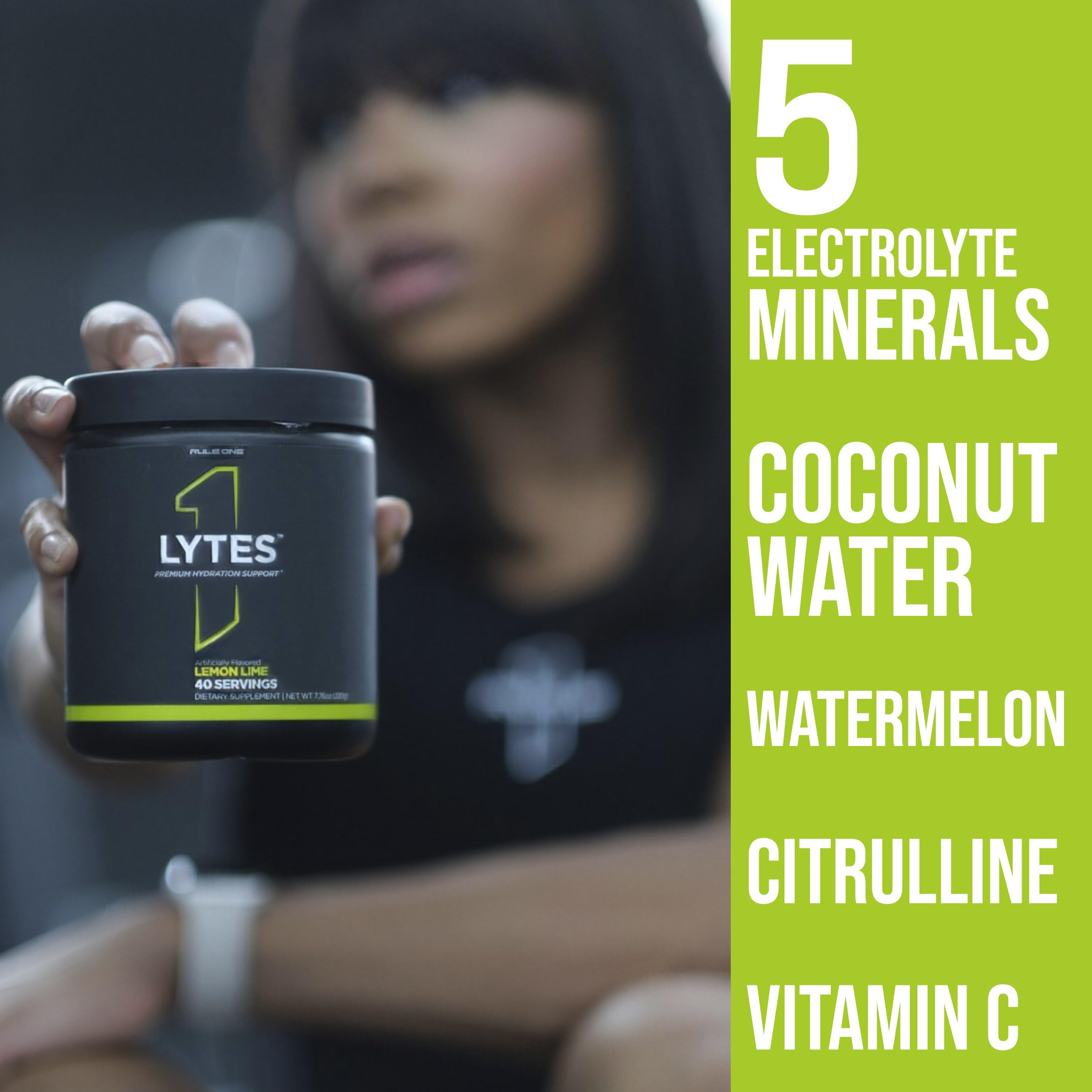 Rule 1 Lytes in-use during workout for electrolyte replenishment.