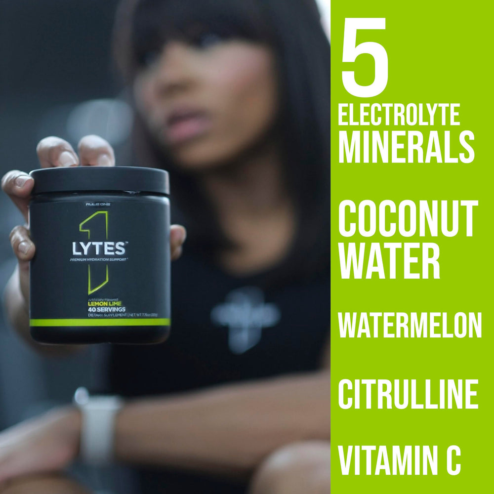 Rule 1 Lytes in-use during workout for electrolyte replenishment.