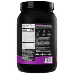 Rule 1 Casein Protein label shows 25g strength and slow-release potential for overnight recovery.