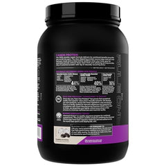 Rule 1 Casein Protein slow-digesting graphic emphasizes extended amino acid delivery throughout the night.