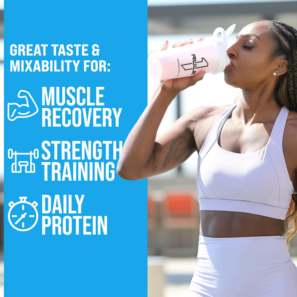 Rule 1 Proteins easy-mix formula for fast shakes